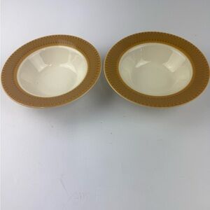 VTG Homer Laughlin Morocco 6” Dessert Bowls Ice Cream Fruit LOT OF 2 MCM